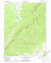 Sherando Virginia Historical topographic map, 1:24000 scale, 7.5 X 7.5 Minute, Year 1967