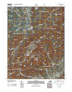 Sherando Virginia Historical topographic map, 1:24000 scale, 7.5 X 7.5 Minute, Year 2011