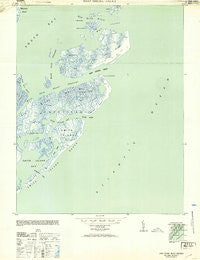 Ship Shoal Inlet Virginia Historical topographic map, 1:24000 scale, 7.5 X 7.5 Minute, Year 1953