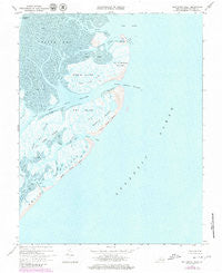 Ship Shoal Inlet Virginia Historical topographic map, 1:24000 scale, 7.5 X 7.5 Minute, Year 1968