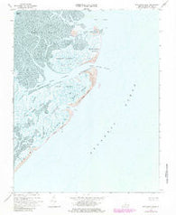 Ship Shoal Inlet Virginia Historical topographic map, 1:24000 scale, 7.5 X 7.5 Minute, Year 1968