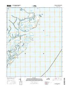 Ship Shoal Inlet Virginia Current topographic map, 1:24000 scale, 7.5 X 7.5 Minute, Year 2016