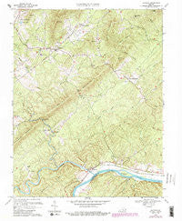 Shipman Virginia Historical topographic map, 1:24000 scale, 7.5 X 7.5 Minute, Year 1969