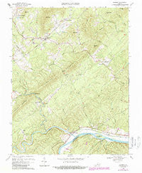 Shipman Virginia Historical topographic map, 1:24000 scale, 7.5 X 7.5 Minute, Year 1969