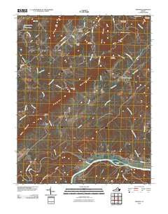 Shipman Virginia Historical topographic map, 1:24000 scale, 7.5 X 7.5 Minute, Year 2010