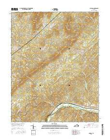 Shipman Virginia Current topographic map, 1:24000 scale, 7.5 X 7.5 Minute, Year 2016