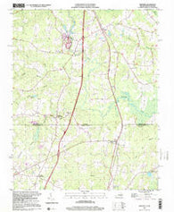 Skippers Virginia Historical topographic map, 1:24000 scale, 7.5 X 7.5 Minute, Year 1997