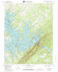 Smith Mountain Dam Virginia Historical topographic map, 1:24000 scale, 7.5 X 7.5 Minute, Year 1967