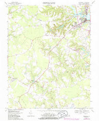 Smithfield Virginia Historical topographic map, 1:24000 scale, 7.5 X 7.5 Minute, Year 1968