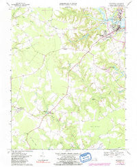 Smithfield Virginia Historical topographic map, 1:24000 scale, 7.5 X 7.5 Minute, Year 1968