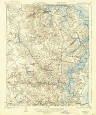 Smithfield Virginia Historical topographic map, 1:62500 scale, 15 X 15 Minute, Year 1919