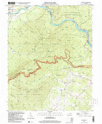 Snowden Virginia Historical topographic map, 1:24000 scale, 7.5 X 7.5 Minute, Year 1999