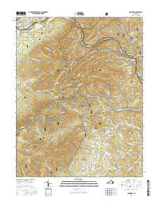 Snowden Virginia Current topographic map, 1:24000 scale, 7.5 X 7.5 Minute, Year 2016