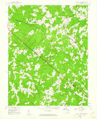 South Anna Virginia Historical topographic map, 1:24000 scale, 7.5 X 7.5 Minute, Year 1943