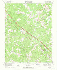 South Anna Virginia Historical topographic map, 1:24000 scale, 7.5 X 7.5 Minute, Year 1968