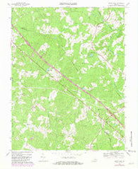 South Anna Virginia Historical topographic map, 1:24000 scale, 7.5 X 7.5 Minute, Year 1968