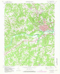 South Boston Virginia Historical topographic map, 1:24000 scale, 7.5 X 7.5 Minute, Year 1969