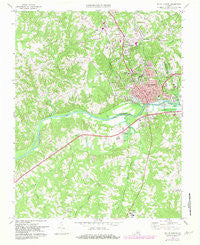 South Boston Virginia Historical topographic map, 1:24000 scale, 7.5 X 7.5 Minute, Year 1969