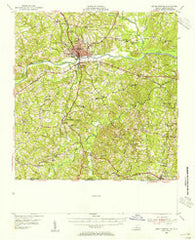South Boston Virginia Historical topographic map, 1:62500 scale, 15 X 15 Minute, Year 1953