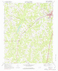 South Hill Virginia Historical topographic map, 1:24000 scale, 7.5 X 7.5 Minute, Year 1968