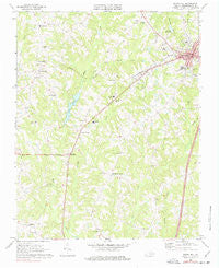 South Hill Virginia Historical topographic map, 1:24000 scale, 7.5 X 7.5 Minute, Year 1968