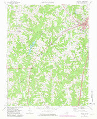 South Hill Virginia Historical topographic map, 1:24000 scale, 7.5 X 7.5 Minute, Year 1968
