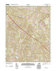 South Anna Virginia Historical topographic map, 1:24000 scale, 7.5 X 7.5 Minute, Year 2013