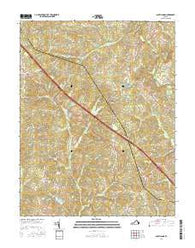 South Anna Virginia Current topographic map, 1:24000 scale, 7.5 X 7.5 Minute, Year 2016