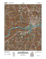 South Boston Virginia Historical topographic map, 1:24000 scale, 7.5 X 7.5 Minute, Year 2010