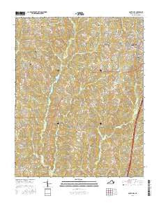 South Hill Virginia Current topographic map, 1:24000 scale, 7.5 X 7.5 Minute, Year 2016
