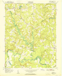 Sparta Virginia Historical topographic map, 1:24000 scale, 7.5 X 7.5 Minute, Year 1951