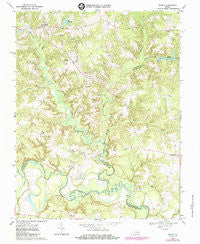 Sparta Virginia Historical topographic map, 1:24000 scale, 7.5 X 7.5 Minute, Year 1968