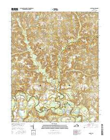 Sparta Virginia Current topographic map, 1:24000 scale, 7.5 X 7.5 Minute, Year 2016