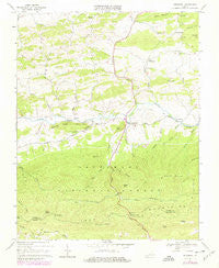 Speedwell Virginia Historical topographic map, 1:24000 scale, 7.5 X 7.5 Minute, Year 1968