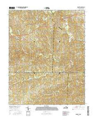 Spencer Virginia Current topographic map, 1:24000 scale, 7.5 X 7.5 Minute, Year 2016