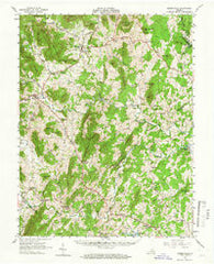 Sperryville Virginia Historical topographic map, 1:62500 scale, 15 X 15 Minute, Year 1961