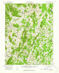 Sperryville Virginia Historical topographic map, 1:62500 scale, 15 X 15 Minute, Year 1961