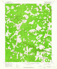 Spotsylvania Virginia Historical topographic map, 1:24000 scale, 7.5 X 7.5 Minute, Year 1942