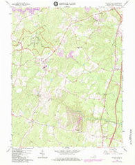 Spotsylvania Virginia Historical topographic map, 1:24000 scale, 7.5 X 7.5 Minute, Year 1966