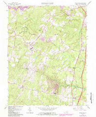 Spotsylvania Virginia Historical topographic map, 1:24000 scale, 7.5 X 7.5 Minute, Year 1966