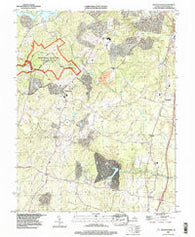 Spotsylvania Virginia Historical topographic map, 1:24000 scale, 7.5 X 7.5 Minute, Year 1994