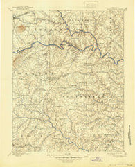 Spotsylvania Virginia Historical topographic map, 1:125000 scale, 30 X 30 Minute, Year 1892