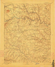 Spotsylvania Virginia Historical topographic map, 1:125000 scale, 30 X 30 Minute, Year 1892