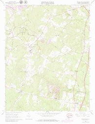 Spotsylvania Virginia Historical topographic map, 1:24000 scale, 7.5 X 7.5 Minute, Year 1966