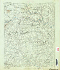 Spottsylvania Virginia Historical topographic map, 1:125000 scale, 30 X 30 Minute, Year 1892