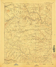 Spottsylvania Virginia Historical topographic map, 1:125000 scale, 30 X 30 Minute, Year 1892