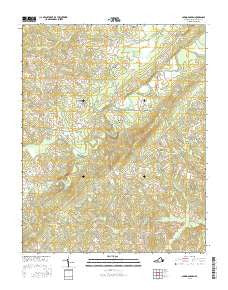 Spring Garden Virginia Current topographic map, 1:24000 scale, 7.5 X 7.5 Minute, Year 2016