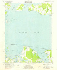 St Clements Island Maryland Historical topographic map, 1:24000 scale, 7.5 X 7.5 Minute, Year 1968