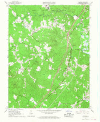 Stafford Virginia Historical topographic map, 1:24000 scale, 7.5 X 7.5 Minute, Year 1966