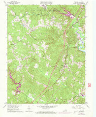 Stafford Virginia Historical topographic map, 1:24000 scale, 7.5 X 7.5 Minute, Year 1966
